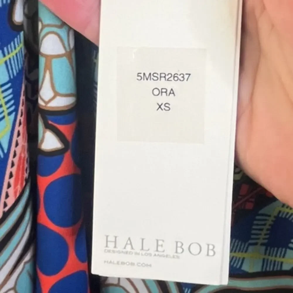 Hale Bob Geometric Criss Cross Back tank top multicolor 100% Polyester XS NWT